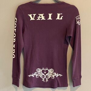 Vail Long Sleeve Tee with Snowflake Design
